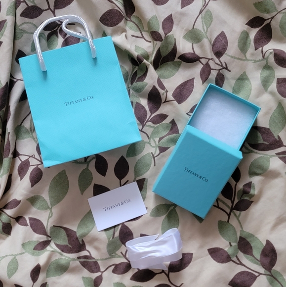 Tiffany & Co Jewelry Accessory Gift Box   and Shopping Paper Bag - Picture 1 of 4